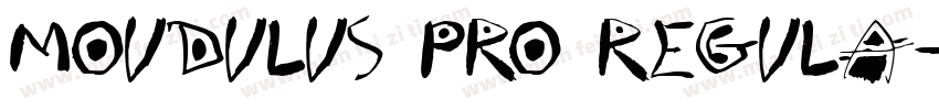 MOUDULUS PRO REGULA字体转换